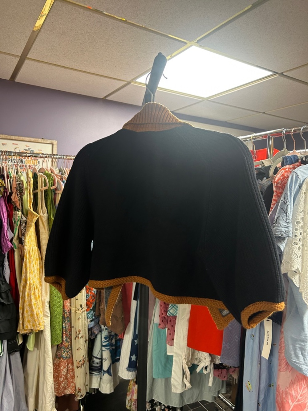 Nwot Maeve cape cardigan Cardigan with Dog Design - Picture 11 of 13